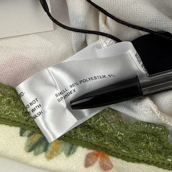 Cider Strawberry Floral Lace Trim Bow Midi Dress Fairy Cottagecore Coquette NEW! - Picture 16 of 16